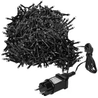 ECD-Germany LED Cluster Lichterkette 39m, 3000 LEDs Kaltweiß, mit Timer und 8 Leuchtmodi, Strombetrieb, IP44, Weihnachtsbeleuchtung Weihnachtsbaum