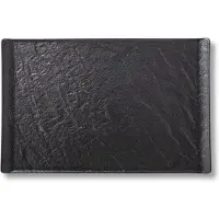 Wilmax England Wilmax Rechteckiger Teller SlateStone Schwarz 29.5 x 14.5 cm Porzellan WL-661109/A