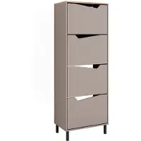 Vicco Schuhkipper Marelle, Greige/Artisan, 60 x 167.4 cm mit 4 Fächern