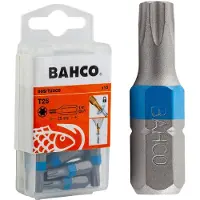 Bahco 1/4´´ Standard-kegelschraubendreher-bits Für T25 Torx-kopfschrauben 10 Einheiten