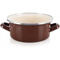 Orion BRAUNER Emaille-Topf 18,5 cm, 1,6 l