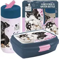 Derform Frühstückstasche + Bidon-Set Hunde 38 Cleo und Frank