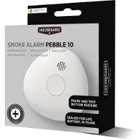 Housegard Optical Smoke Alarm Pebble 10 with Built-in 10 Year Life Battery, SA710