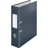 Leitz 10610089, Konventioneller Dateiordner, A4, Karton, Schwarz, Matt, Porträt