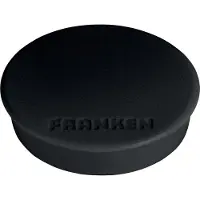 Franken Kraftmagnete , rund, bis 2,5 kg, Speziallackierung, Ø 38 mm, Kunststoff, schwarz, 10 Stück