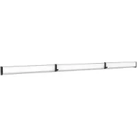 MAUL Multifunktionsklemmleiste MAULpro, inkl. 2 Multifunktionshaken, für Flipchartblöcke ab 11 mm Lochung, B 42 x T 15 x L 1000 mm, Aluminium