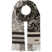 Fraas Schal Cashmink Scarf Black White