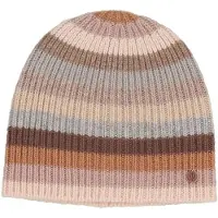 Fraas Signature Multi Stripe Knit Slouch Beanie Greige