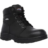 SKECHERS Work Stahlkappe Schnürstiefel Schwarz