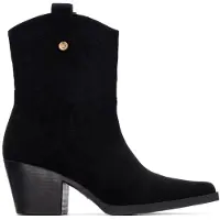 Xti für Damen. 14472103-NEGRO Stiefelette 144721 schwarz (38), 5 bis 8 cm, Keine, Lässig