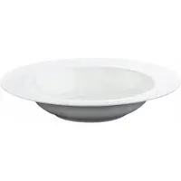 Wilmax Tiefer Teller 28 cm 800 ml aus Porzellan, Weiß, 3er Set