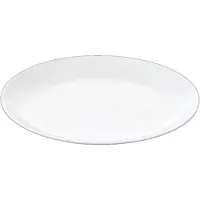 Wilmax Speiseteller 23 cm aus Porzellan, Weiß, 6er Set