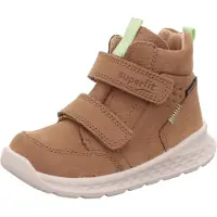 Superfit Breeze Mid GTX Kinder Sneaker, Brown/Light Green, 30, Kinderschuhe