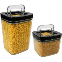 Smukee Vorratsdosen Ryflowane 950/350ml Transparentes Set
