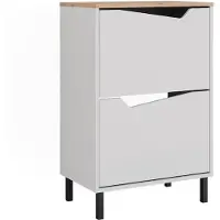 Vicco Schuhkipper Marelle, Weiss/Artisan, 60 x 91.6 cm mit 2 Fächern