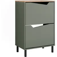Vicco Schuhkipper Marelle, Grün/Artisan, 60 x 91.6 cm mit 2 Fächern