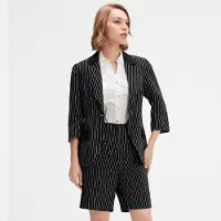 Smart & Joy Gestreifte Jacke aus Bi-Material