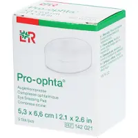 Pro-ophta Augenkompressen 5,3x6,6 cm unsteril 5 St Kompressen