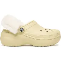 Crocs Clogs CLASSIC PLATFORM FUZZ LINED CG damen