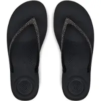 FitFlop iQushion Sparkle Teenslippers - Zwart - Maat 37
