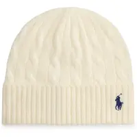 Ralph Lauren für Damen. 455981442003 Beige Mütze aus Wolle und Kaschmir (OSFA), Weiß, Lässig, Cachemir