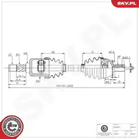 ESEN SKV Antriebswelle 40SKV291
