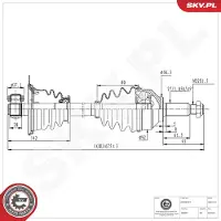 ESEN SKV Antriebswelle 40SKV244