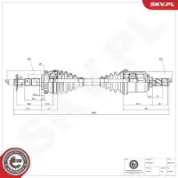 ESEN SKV Antriebswelle 40SKV292