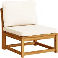 vidaXL Gartensofa mit Kissen Massivholz Akazie