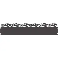 vidaXL Rasenkanten 10 stk. 103 x 0,05 x 22 cm Stahl Schwarz