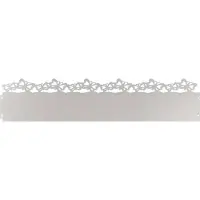 vidaXL Rasenkanten 20 stk. 103 x 0,05 x 22 cm Edelstahl Silber