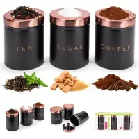 Kamille Set Von Küchenbehältern Set Behälter Für Kaffee, Tee, Zucker Und