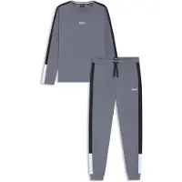 BOSS Pyjama-Set aus Baumwoll-Mix mit kontrastfarbenen Einsätzen Grösse M