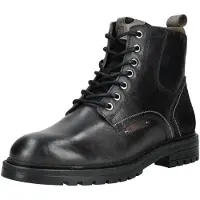 Bullboxer Schnürstiefel Schwarz in Gr. 44
