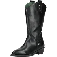 Felmini Stiefel aus echtem Leder, Modell JOANNA E269, mit Western-Design