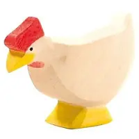 Ostheimer Huhn weiß, stehend