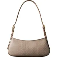 Calvin Klein Handtasche Emblem Aop Small Shoulder Bag LV04F3324G Beige