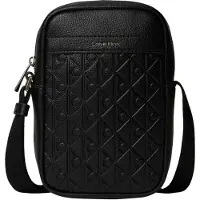 Calvin Klein Emblem Emboss Sling Bag Black Größe: OS | Umhängetaschen Outlet | Herren | Schwarz