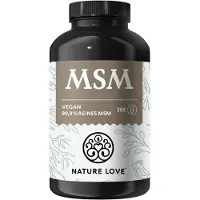 Nature Love MSM Kapseln - 365 99,9% Reinheit 1600mg Pulver/Tagesdosis 321 g