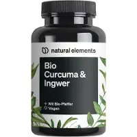 Natural Elements Curcuma & Ingwer Kapseln - 180 Kapseln_für 1 Monat