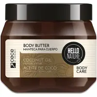 Hello Nature Body Butter Körpercreme mit Kokosnussöl Kaltgepresst BIO 1x250 ml Körperlotion