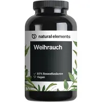 Natural Elements Weihrauch Kapseln – 1176mg Extrakt aus Indien 85% Boswelliasäuren 180 127 g