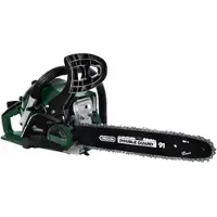 Mr. Gardener Benzin-Kettensäge, 1.3 kW, 1.8 PS, 21 m/s, 35 cm - gruen