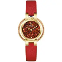 Bulova 97R105 Damenuhr Quarz Rubayiat Herbst Rot