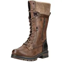 Mustang Shoes Schnürstiefel "Shoes Stiefel Lederimitat/Textil"
