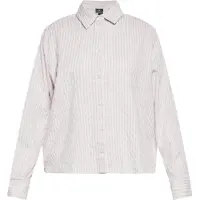 Dreimaster Bluse Damen Helllila Wollweiss
