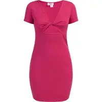 Mymo Minikleid aus Rippstrick Damen Rosa