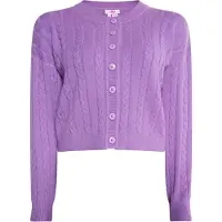 Mymo Strickjacke Damen violett
