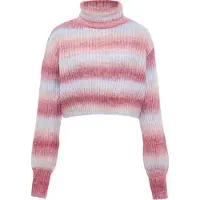 Mymo Pullover Damen Lila Mehrfarbig