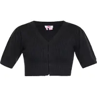 Mymo Strickjacke Damen schwarz